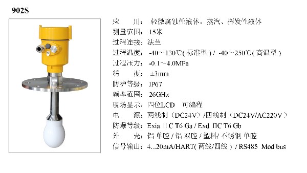 雷達(dá)物位計(jì)HBRD-902S 雷達(dá)物位計(jì)HBRD-902S